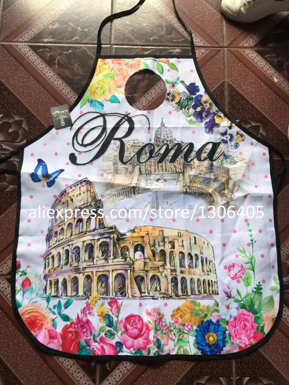 

Promotional Apron Customized Design Cooking Chef Apron Party Apron Women Kitchen Coffee Apron Delantal Cocina Retro