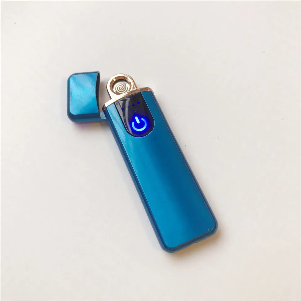 Touch Sensitive USB Electric Lighter Windproof  Rechargeable Turbo Electronic Lighter (1)