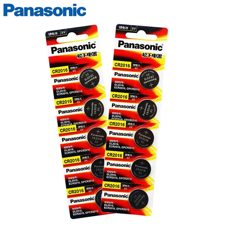 

10pcs original brand new battery for PANASONIC cr2016 3v button cell coin batteries for watch computer cr 2016