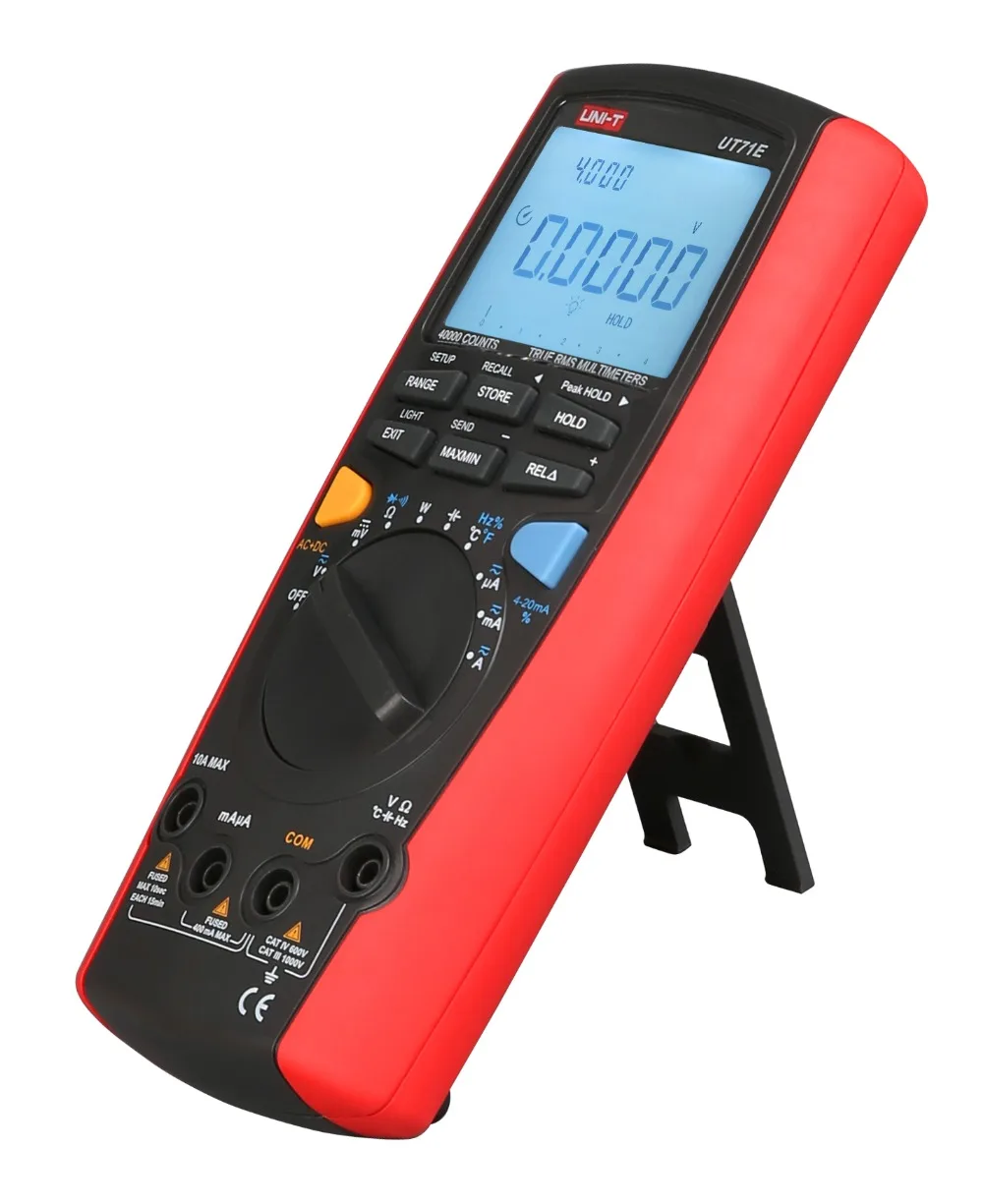 

40000 Counts UNI-T UT71C inteligente True RMS DMM multimetro Digital w / temperatura teste amperimetro multimetro Multimetro