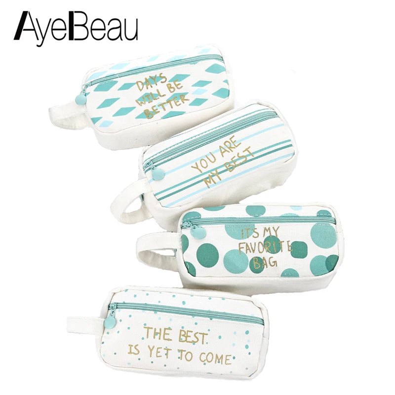 

Kawaii Cute Stationery Pen Box Canvas Pencil Case School Supply Bag For Girl Of Estojo Escolar Menina Trousse Scolaire Penholder