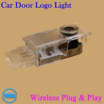 

2pcs LED Car Door Welcome Light For Volkswagen VW Touareg 2004-2010 Wireless 3D Logo Projector Laser Ghost Shadow Lamp