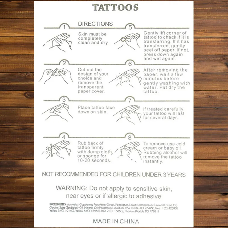 FGHGF крест цепи временные татуировки Стикеры Металл золото Водонепроницаемый серебристый, черный флэш-одноразовые татуировки