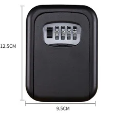 Настенный ящик для хранения ключей, Коробки с 4 цифры по ценам от производителя Комбинации Замок Коробки-органайзеры для хранения запасных ключей металлический секретный сейф