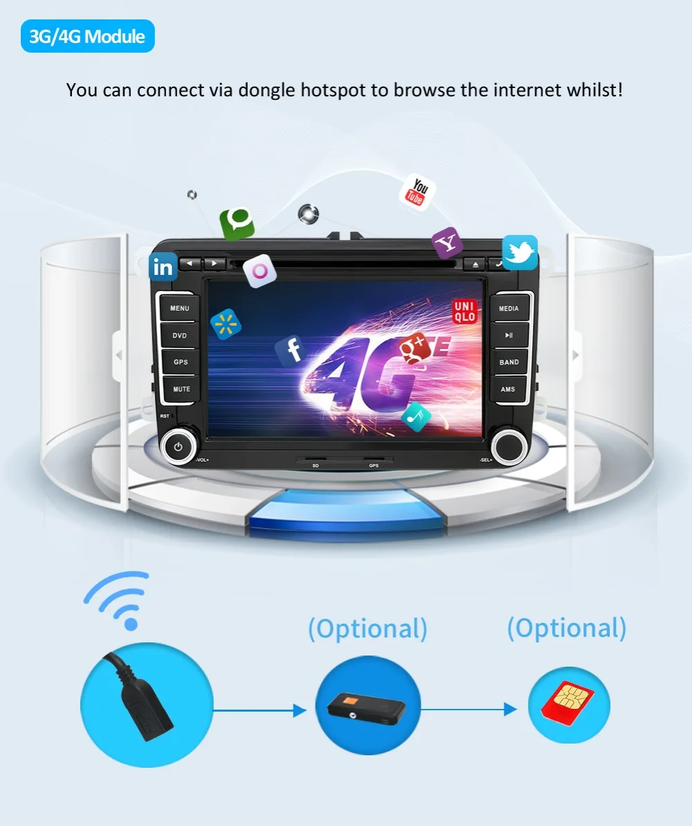 Discount Bosion 2 din  Octa core Android 8.1 Car DVD Player GPS for Volkswagen Passat CC Polo GOLF 5 6 Touran EOS T5 Sharan Tiguan Radio 16