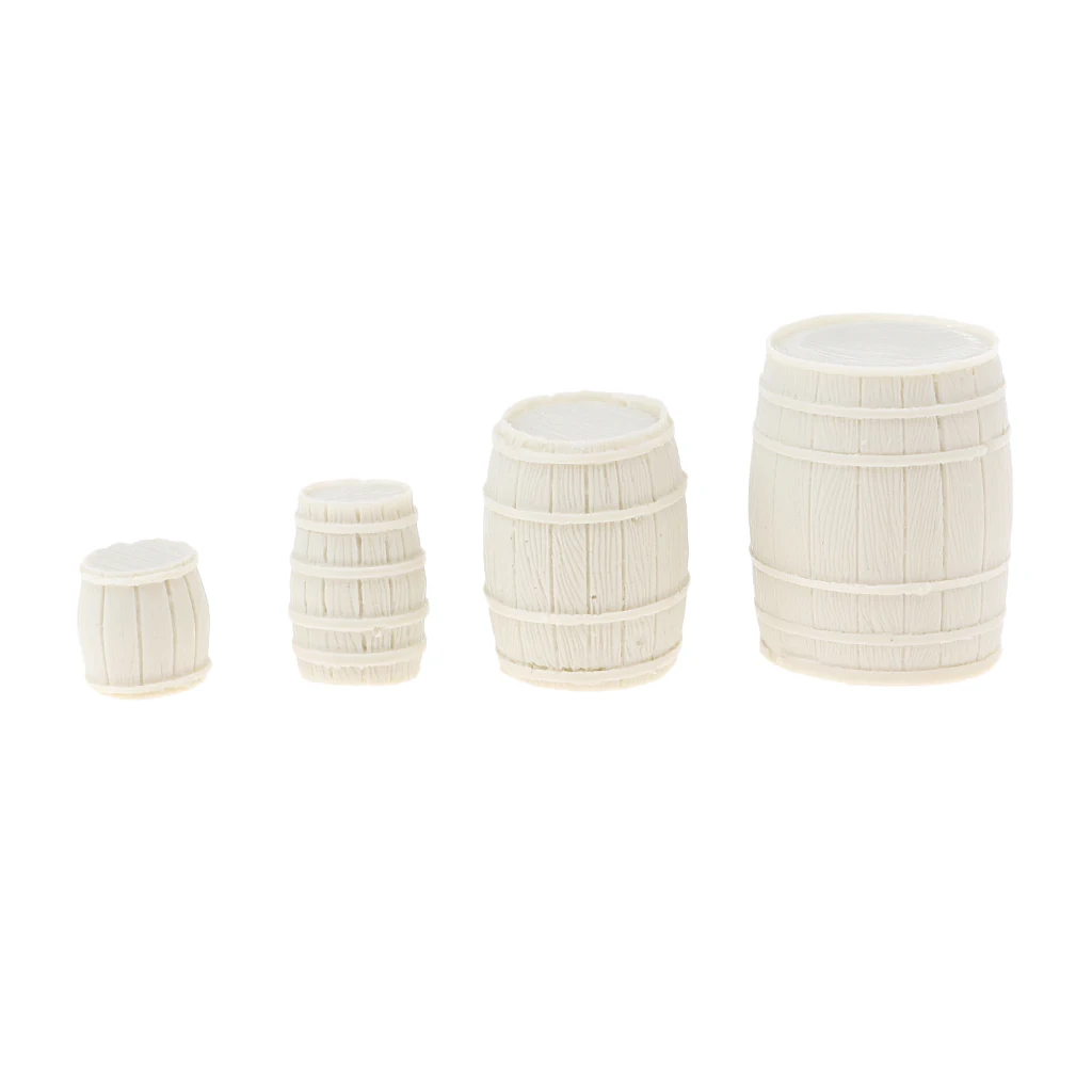 1/35 Sand Table Resin Cask Model 4Pcs for Diorama Scenery Building Prps DIY Craft