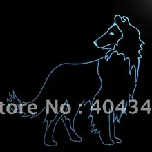 LK521-собака колли витрина для домашних животных подарок светодиодный неоновый Световой значок для домашнего декора