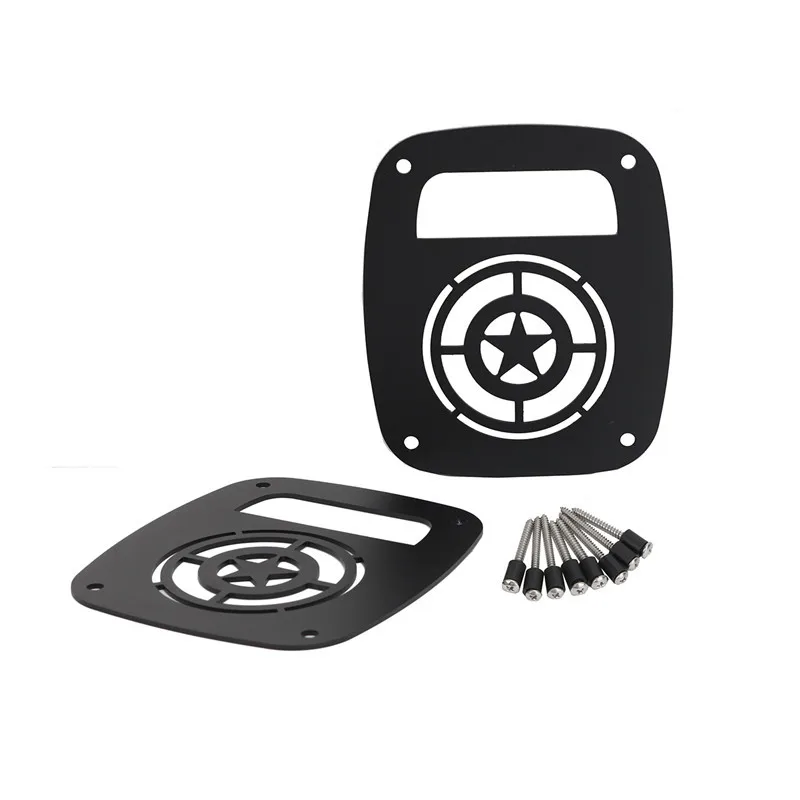 WISENGEAR For Jeep Wrangler TJ 1996-2006 Rear Tail Light Lamp Cover Protector Guards For Wrangler YJ 1987-1995 Sport Sahara Rubicon Black (7)