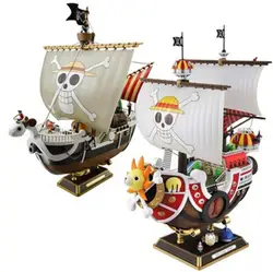2 Стиль Одна деталь тысяча Солнечный Going Merry пиратский корабль 28 высота ПВХ фигурку Коллекционная модель игрушки