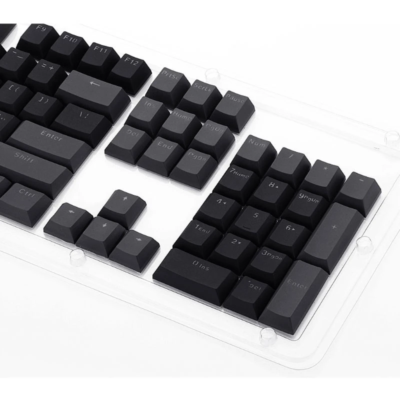 Полупрозрачная двойная съемка PBT 104 KeyCaps с подсветкой для Cherry клавиатура MX Переключатель