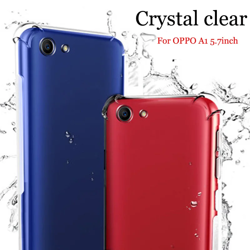 2pcs Fashion ultra-thin phone cases For OPPO A1 case transparent soft back cover A 1 shell OPPOA1 full capas | Мобильные телефоны и