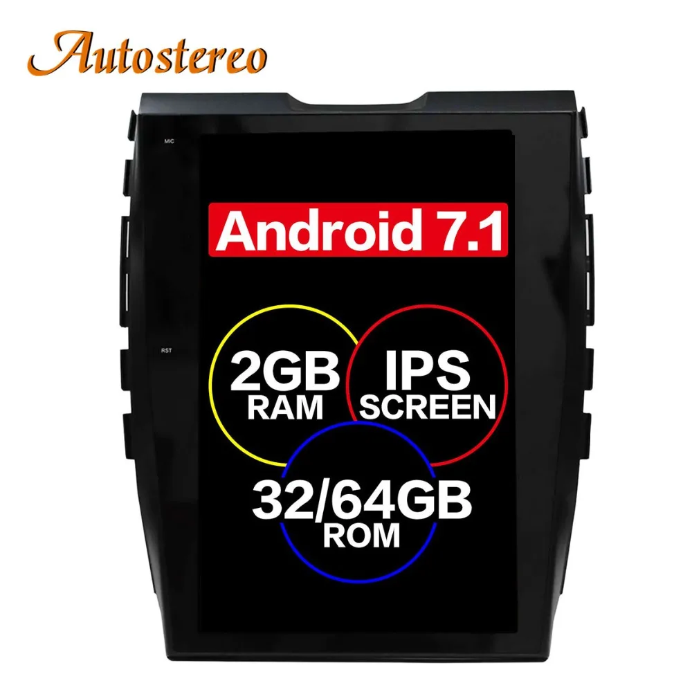 

Tesla style Android 7 Big Screen Car No DVD Player GPS Navigation For Ford EDGE 2015-2018 Auto head unit multimedia radio stereo
