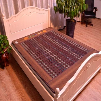 

New! Good Tourmaline Mat Beauty Mattress Jade Physical Therapy Health Care Pad Heat Bed Cushion Free Shipping