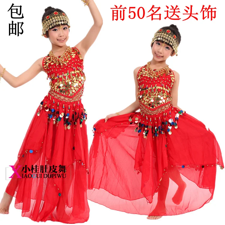 

Child belly dance clothes child indian dance clothes dance costume performance wear skirt