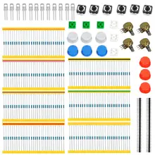 Universal Parts kit for Arduino Starter Resistors LEDs Potentiometers Button Cap