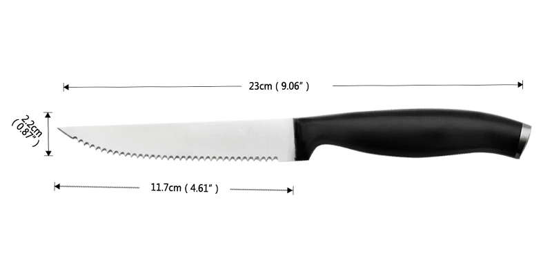 Ножи для стейка из нержавеющей стали зубчатое лезвие, хлебный нож для фруктов дыни нож для нарезки овощей практичная кухонная утварь