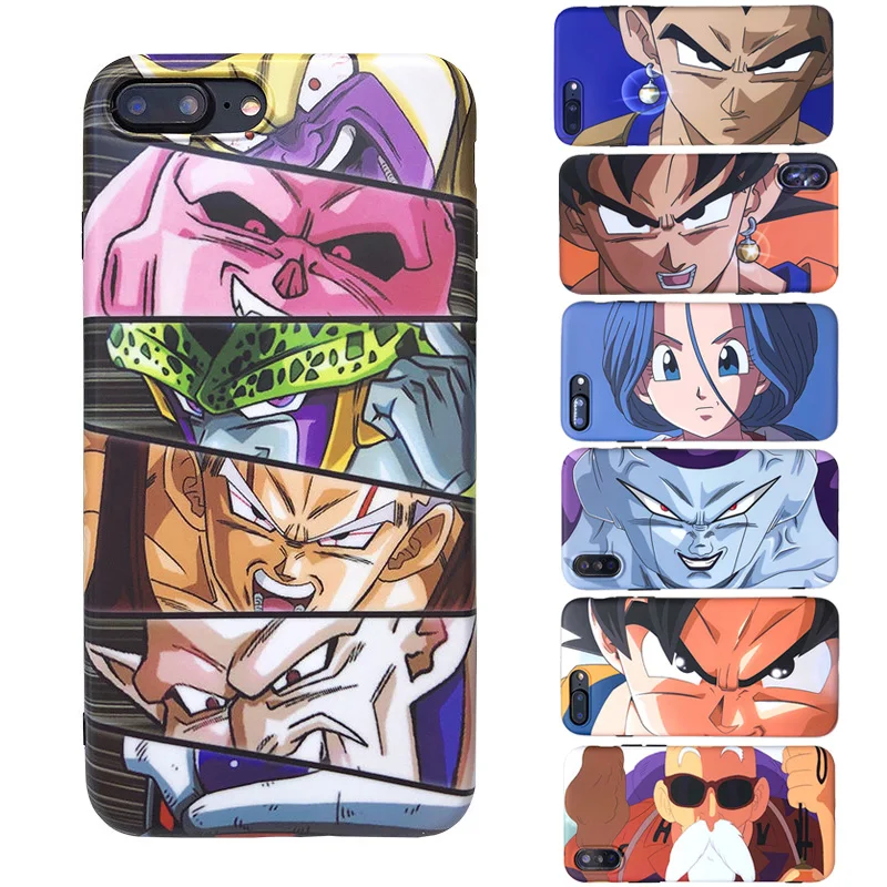 

TPU Silicone Case Cover for iPhone XS X Max XR 7 8 6 6s Plus 7Plus 7+ Phone Cases Coque Funda Dragon Ball Z Anime Goku Cartoon