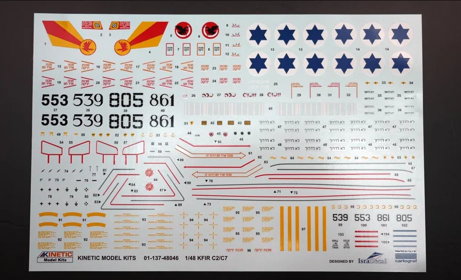 Кинетическая модель 1/48 года, модель Kfir C2/C7