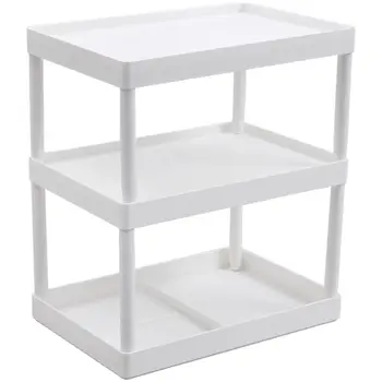 

Kitchen multi-layer desktop storage rack bathroom countertop plastic cosmetics storage WY7121123