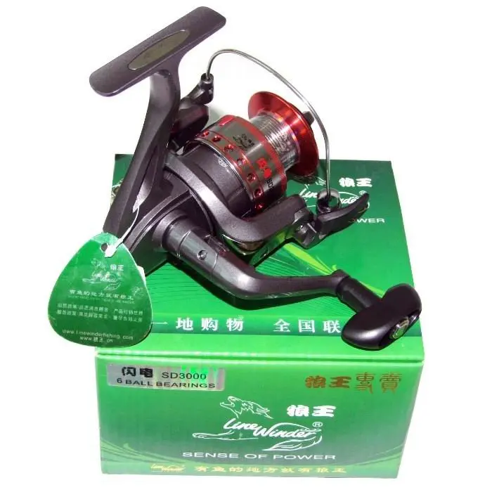 New Arrival High quality Line Winder SD-3000 &quot5.0:1/6BB&quot Aluminum Spinning fishing reels tackle Free shipping | Спорт и