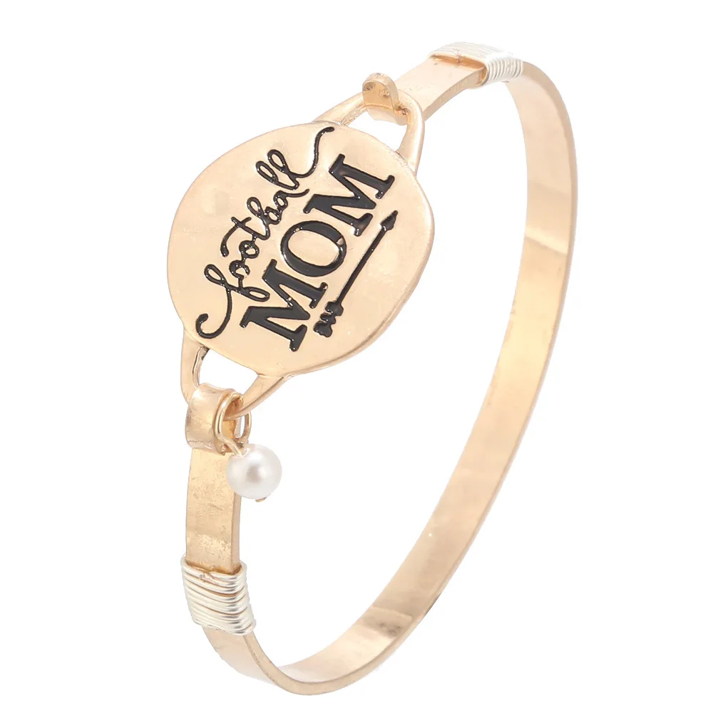 203036-6 FOOTBALL MOM BANGLE (