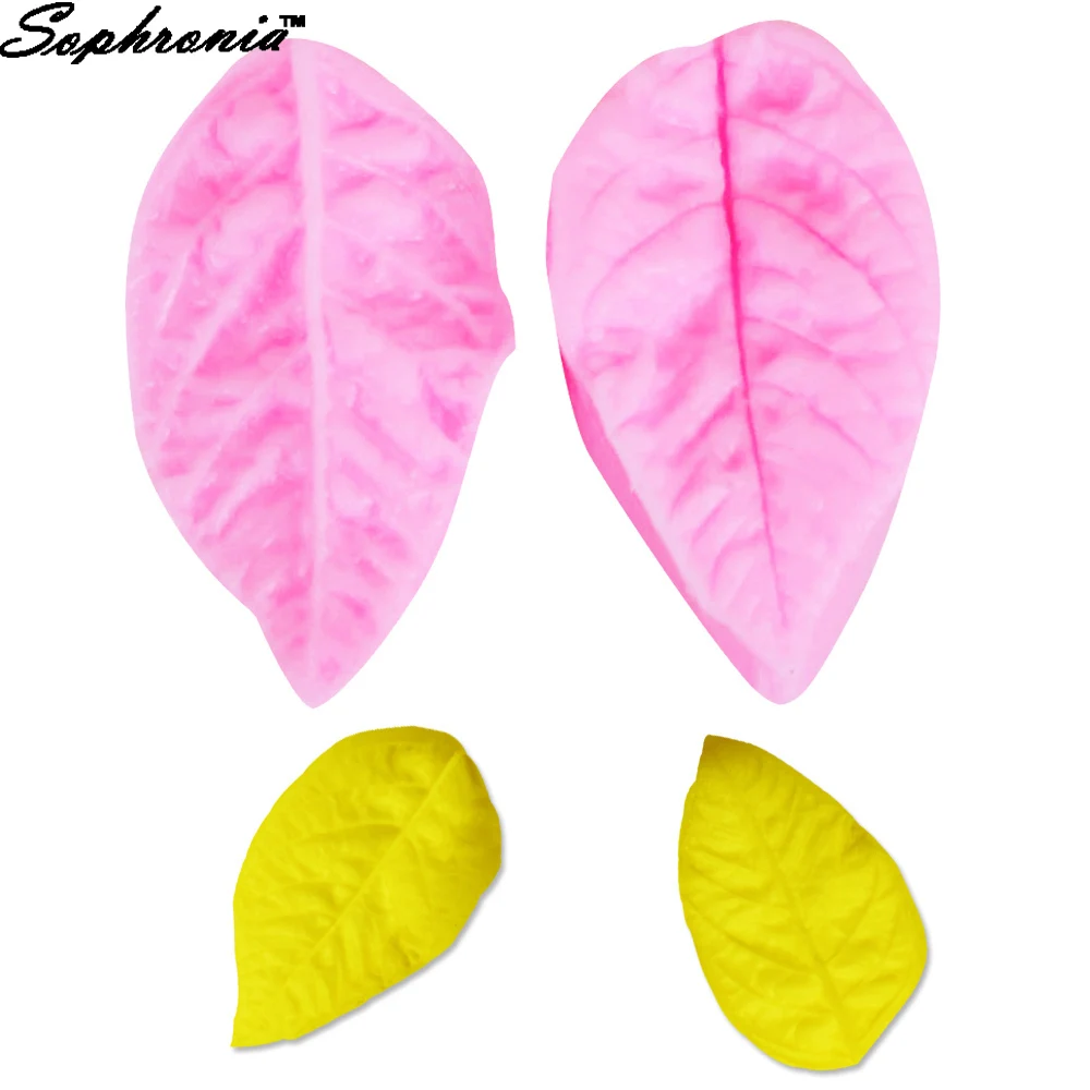 

Sophronia M167 3D Leaf Silicone Mold Flower Cupcake Candy Fondant Cake Decorating Tools Gumpaste Chocolate Moulds