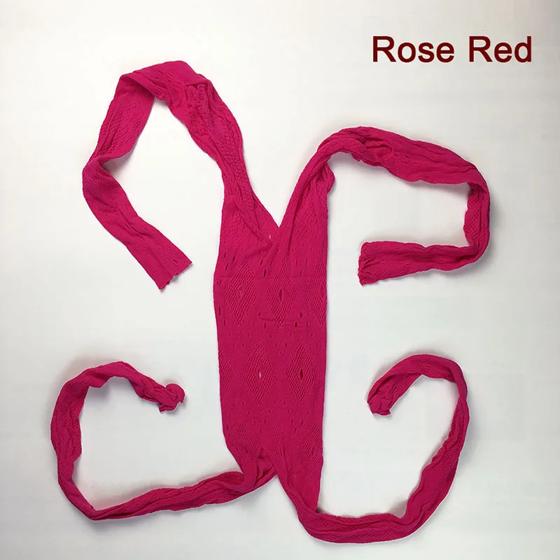 С открытой промежностью колготки дамские сетчатые боди спандекс Для женщин сексуальное нижнее белье эротическое брендовые туфли с Красной Нижнее белье размера плюс, Секс продукт, TB054 - Цвет: Rose Red Tights