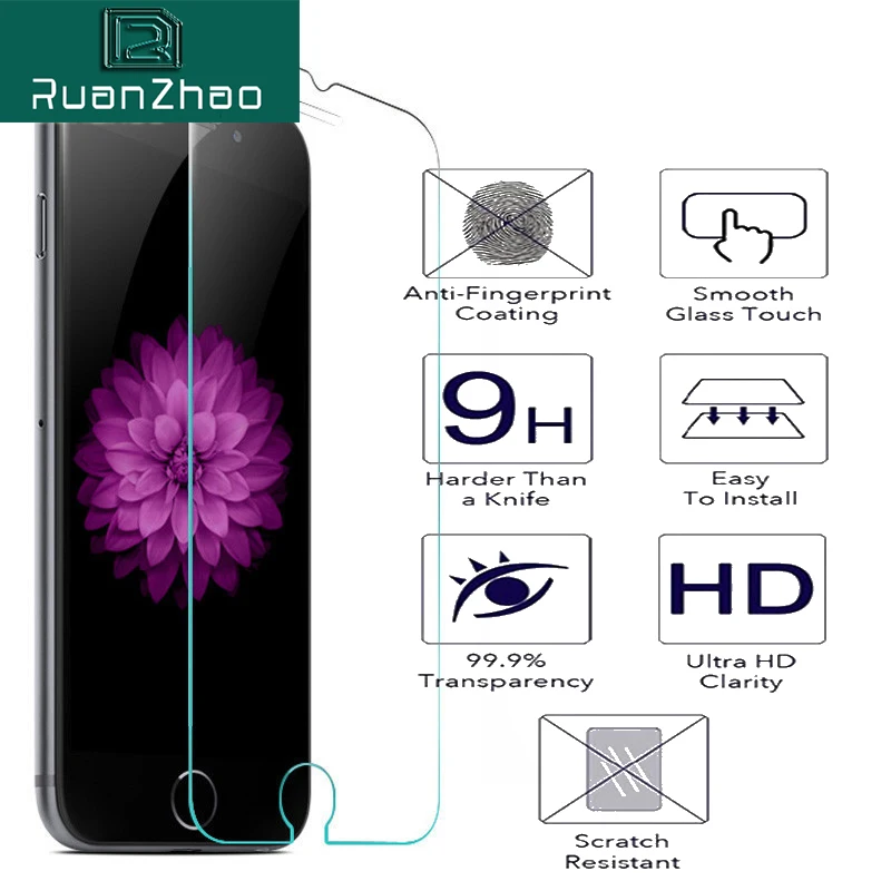 

Toughened glass For iPhone 6 6s Plus 7 8 plus X XS MAX XR Top quality X Screen Protection For iPhone 8 7 Plus Toughened Membrane