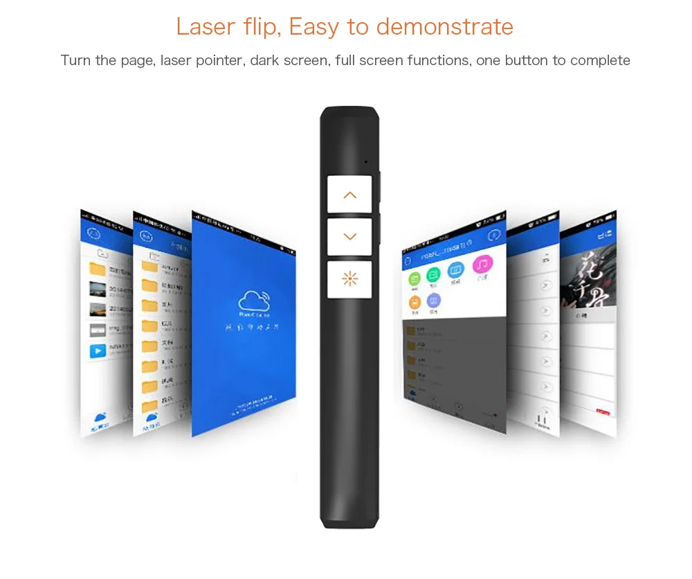 Беспроводной ведущий PPT флип ручка подарок пульт дистанционного управления перезаряжаемые 50 м слайд Advancer лазерная указка для школы