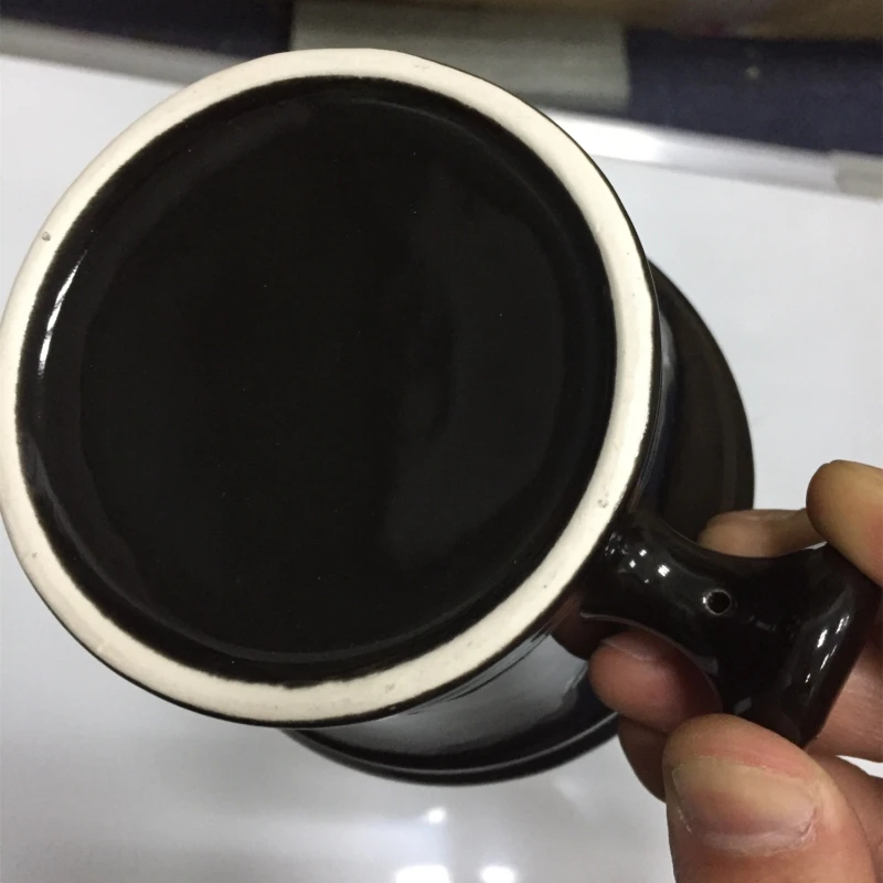 WEISHI Высококачественная Чаша для бритья черная керамическая кружка классическая