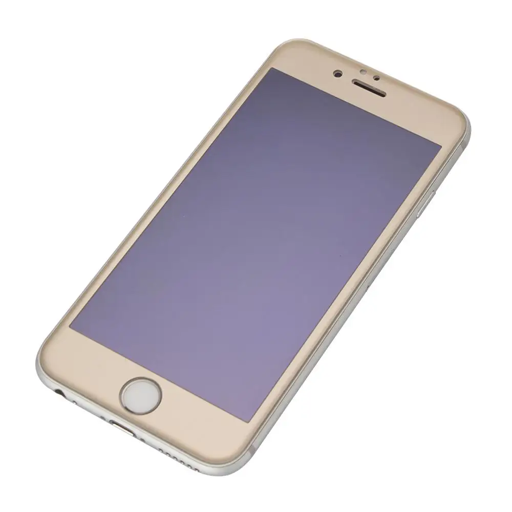 iPhone 6 Screen Protector, 2.5D Round Edge 0.19mm 3D 9H Hardness Anti-scratch Ultra-thin Full Screen Premium Full Screen Coverage Tempered Glass Screen Protector for iPhone 6/6s 4.7 Gold