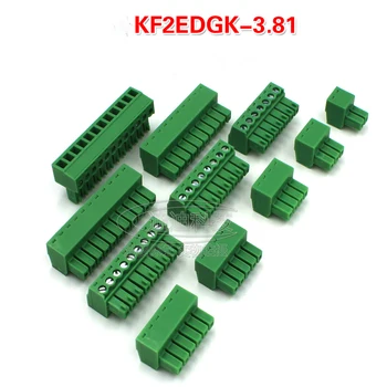 

100pcs/lot Pluggable PCB Terminal 2EDGK 3.81 2P ~ 8P Hole Socket (Copper Environmental) MC1.5 Phoenix Terminal Green