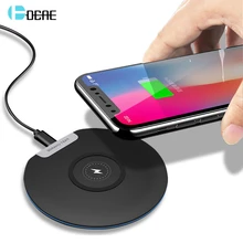 Беспроводное зарядное устройство DCAE QI для iPhone 11 XS Max XR X 8 samsung S10 S9 S8 Xiaomi huawei 10 Вт быстрая зарядная док-станция