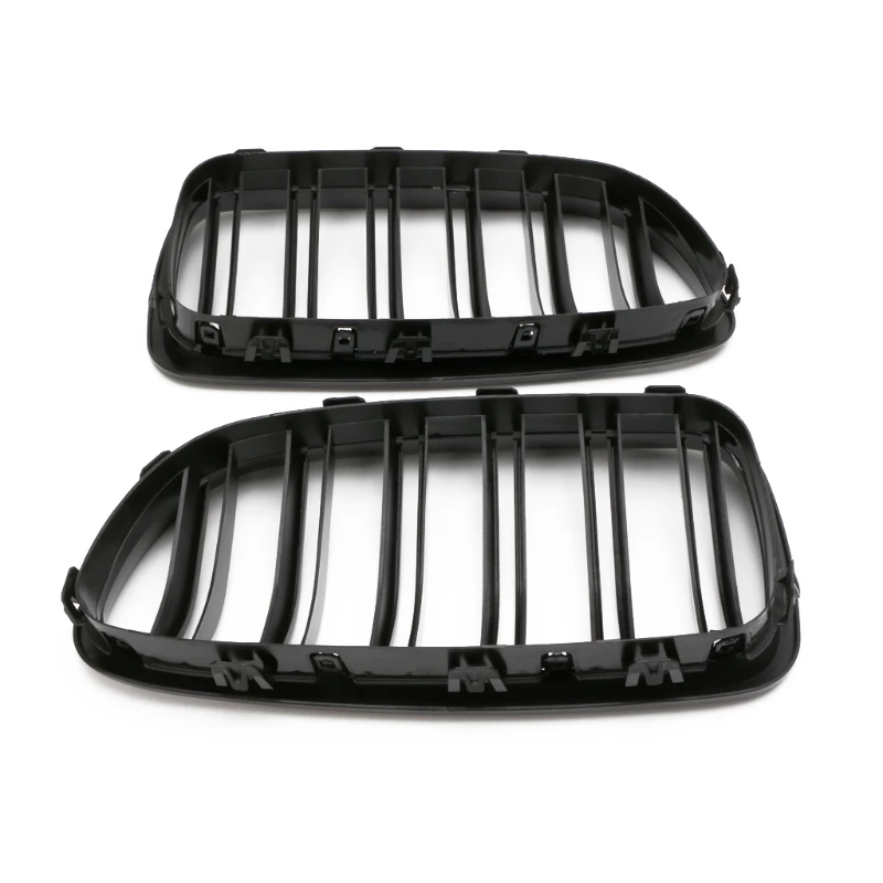Тип Автомобильные решетки Глянец Черная решетка для гоночного автомобиля решетка двойная линия для BMW F10 F11 F18 5 серии M5
