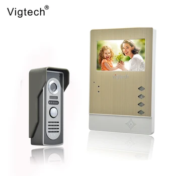 

Vigtech Home Wired Cheap 4.3' inch LCD Color Video Door Phone DoorBell Intercom System IR Night vision Camera FREE SHIPPING