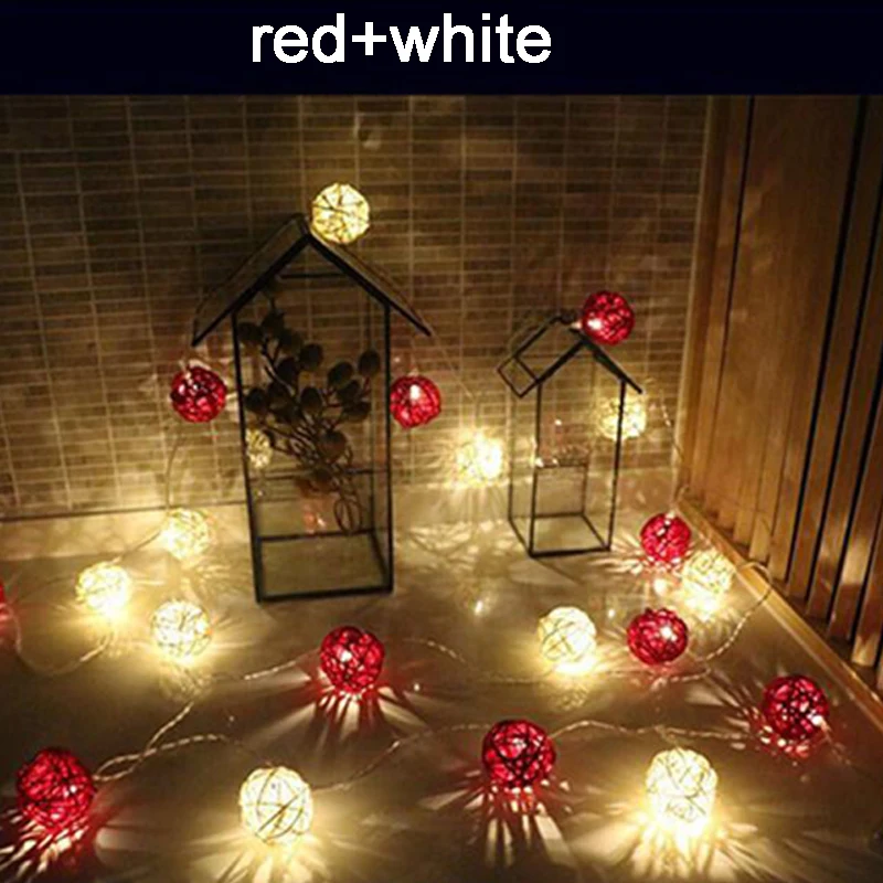 picture Battery Operated Christmas Lights Near Me 20leds rattan ball string lights fairy