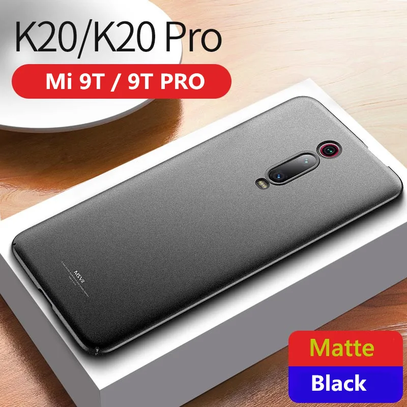 

K20 Pro Case MSVII Slim Frosted Cover Xiaomi Redmi K20 Pro Case Xiomi Redmi K20 mi 9t Hard PC Matte Cover Xiaomi Mi 9T pro Cases