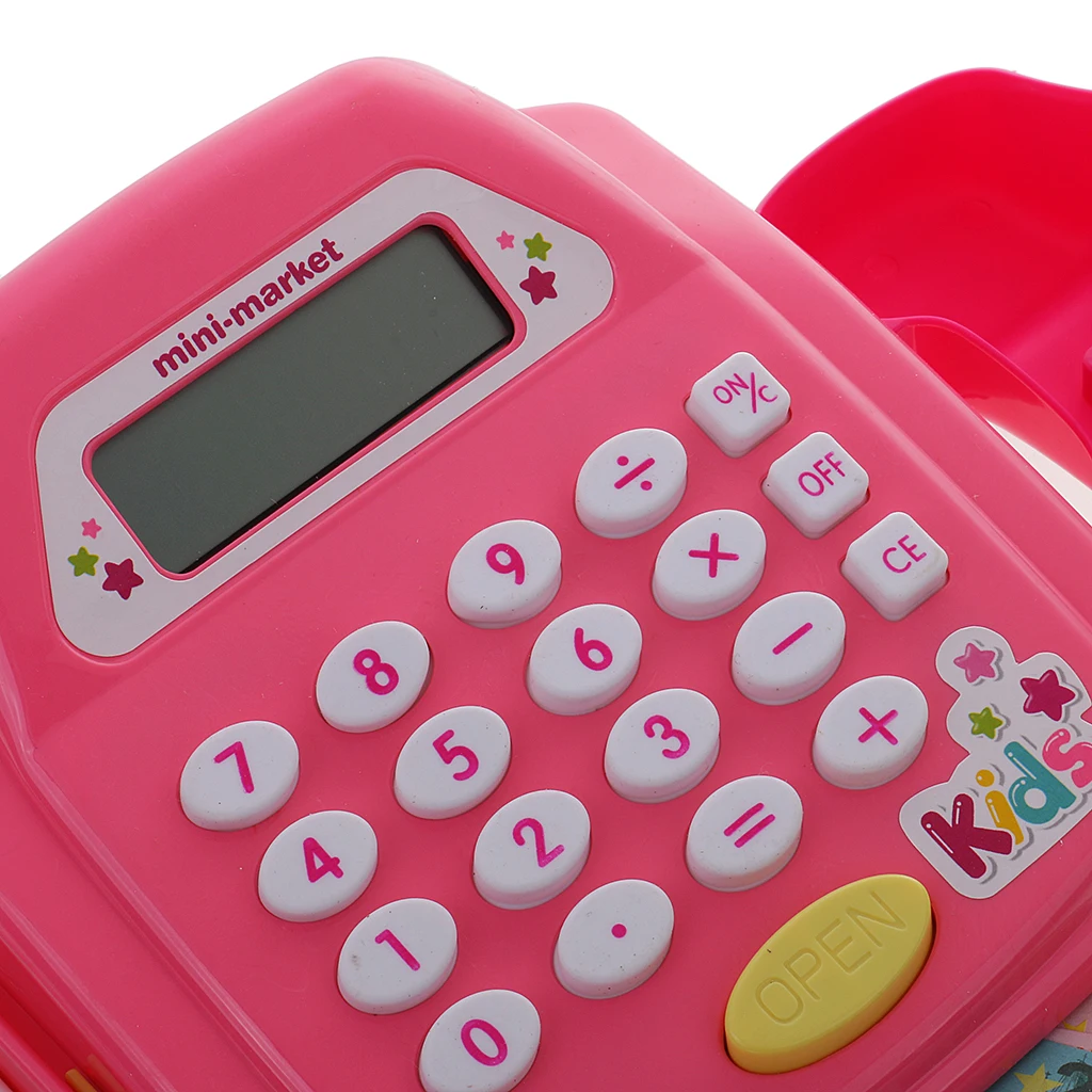 Electronic Cash Register Toy Pretend Play Realistic Action Toy Math Calculator Games for Kids Children Learning Toys