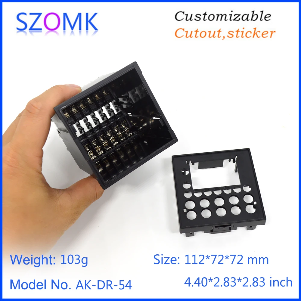 szomk plastic enclosure pluggable connectors cabinet for digital display temperature control instrument housing (9)