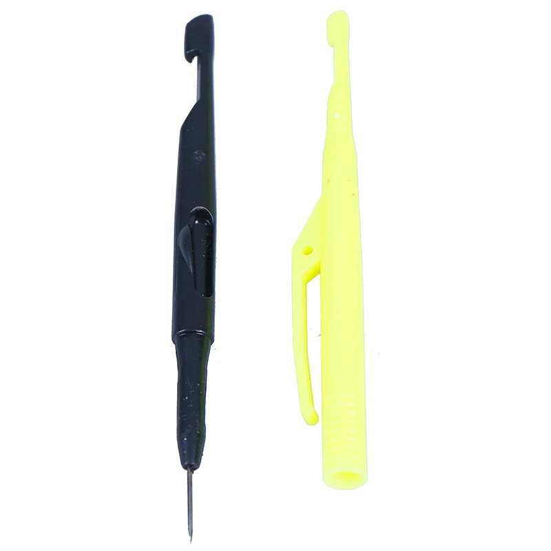 2Pcs Fishing Hook Remover Disgorger Unhook Extractor Knot Picker Needle Hook Tier Pesca Accessories Yellow Loop Tier Tool