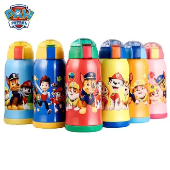 

Genuine Paw Patrol Baby Thermos Bottle Stainless Steel Double Cover Straw Insulation Cup Children's Bottle New Style 500ml