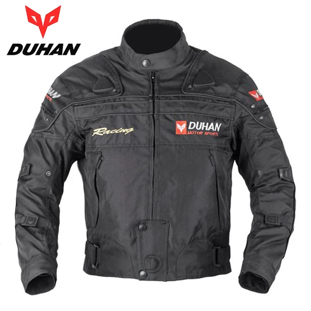 Cheap DUHAN Men's Motocross Off-Road Jaqueta Oxford Cloth Waterproof Motorcycle Riding Racing Moto Jacket with Five Protector Clothes
