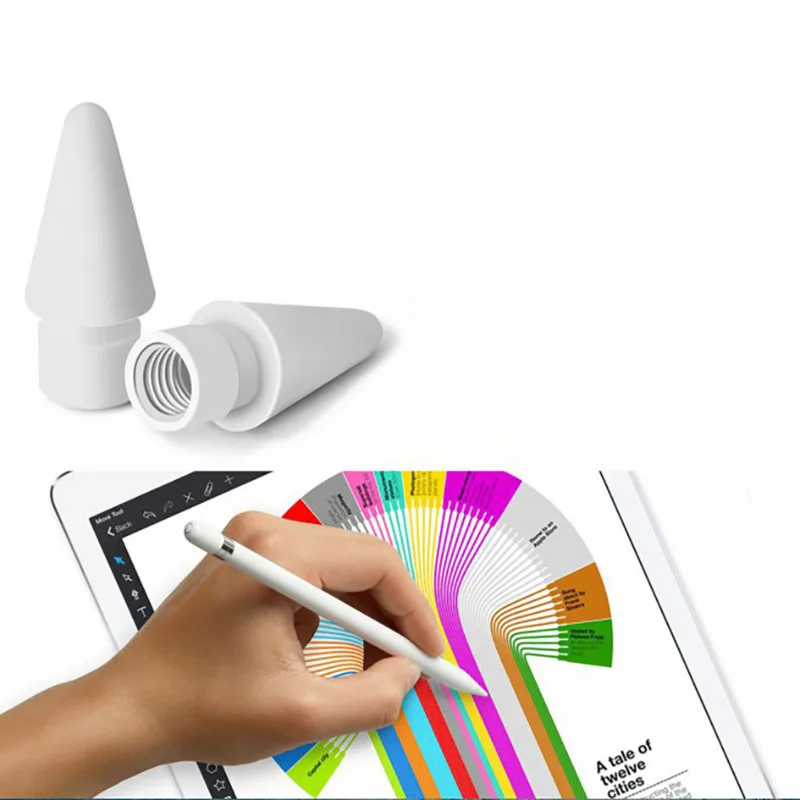 Сменный Стилус ручка Запасной наконечник для Apple Pencil IPad Pro стилус ручка для тачскрина для Ipad пенал для карандашей кожа для карандашей