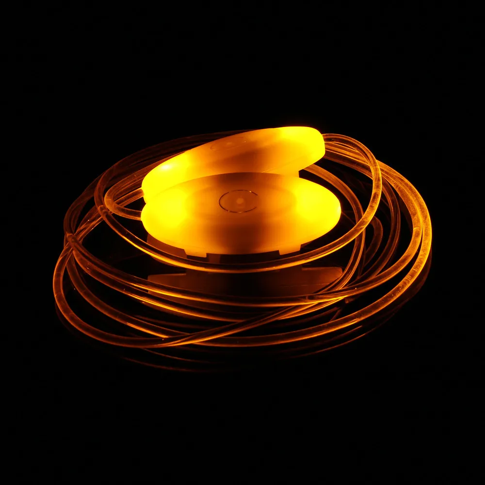 Люминесцентные игрушки светодиодный светящиеся шнурки свет ночная безопасность Предупреждение светодиодный светильник-вспышка для бега Забавный подарок Z0301 - Цвет: Цвет: желтый