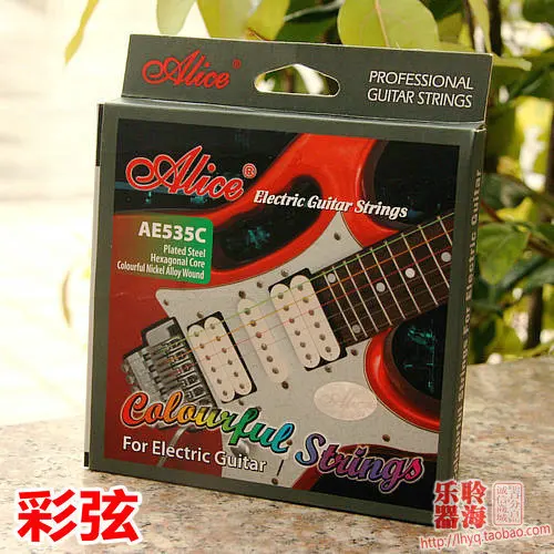 Alice AE535C colored electric guitar strings 009 imported color coated