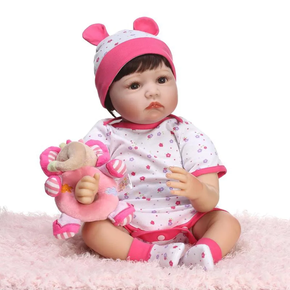 

Hot Selling NPK 55cm Girl Baby Newborn Doll Set Silicone Lifelike Reborn Dolls for Kids Playmate Gift