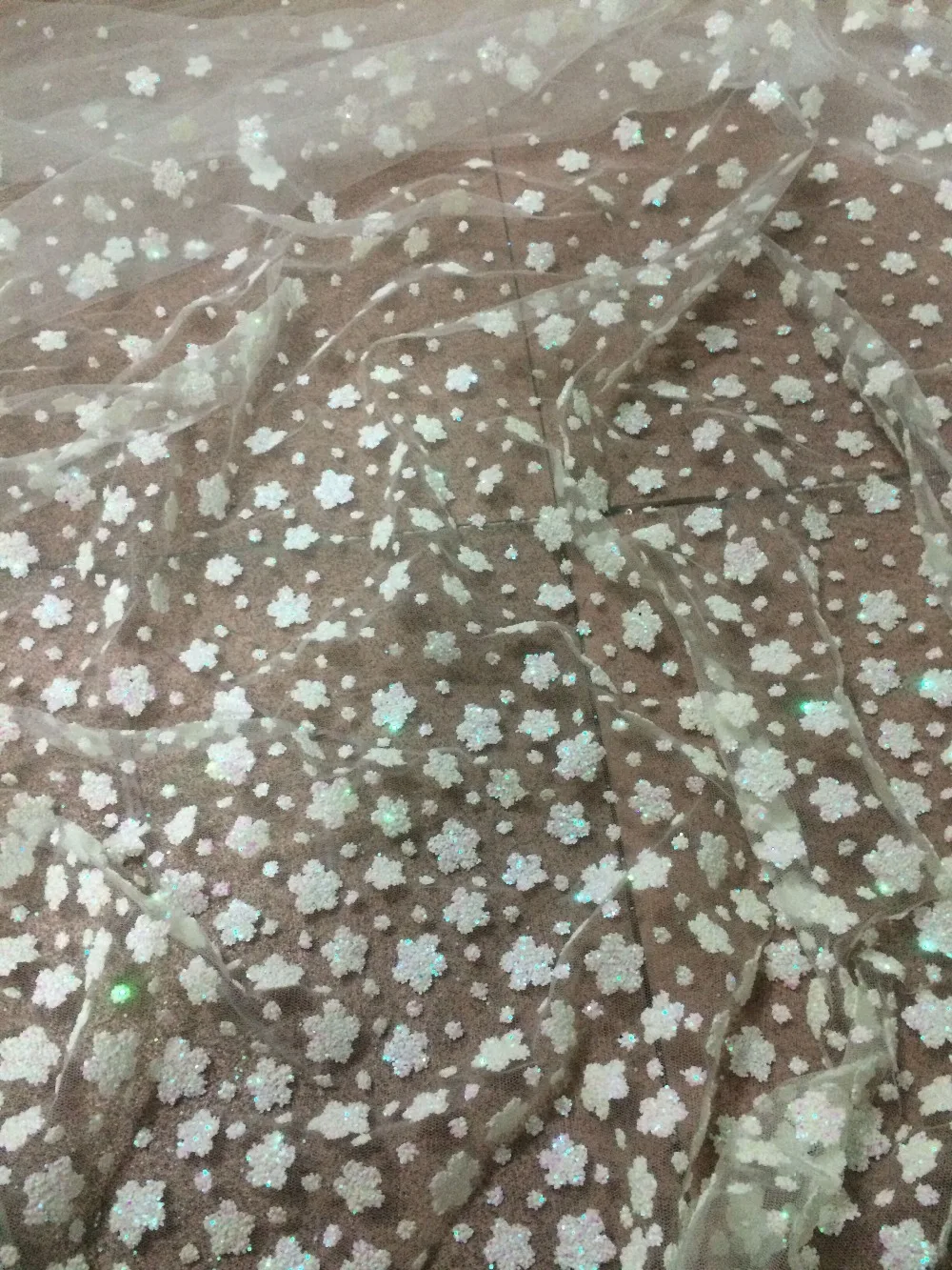 

Французская сетка, тюль, кружевная блестящая ткань, швейная сетка с блестками, кружевная ткань, SYJ-441