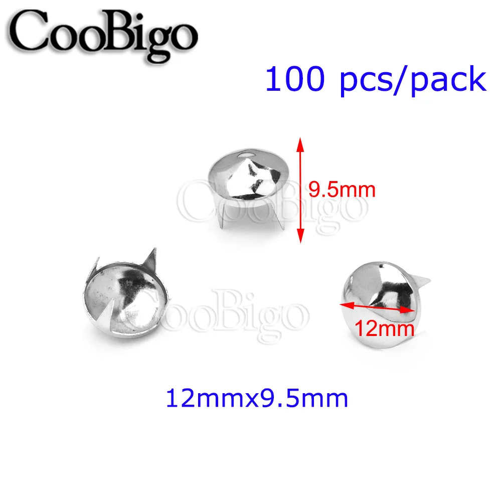 12x9.5mm Silver x100