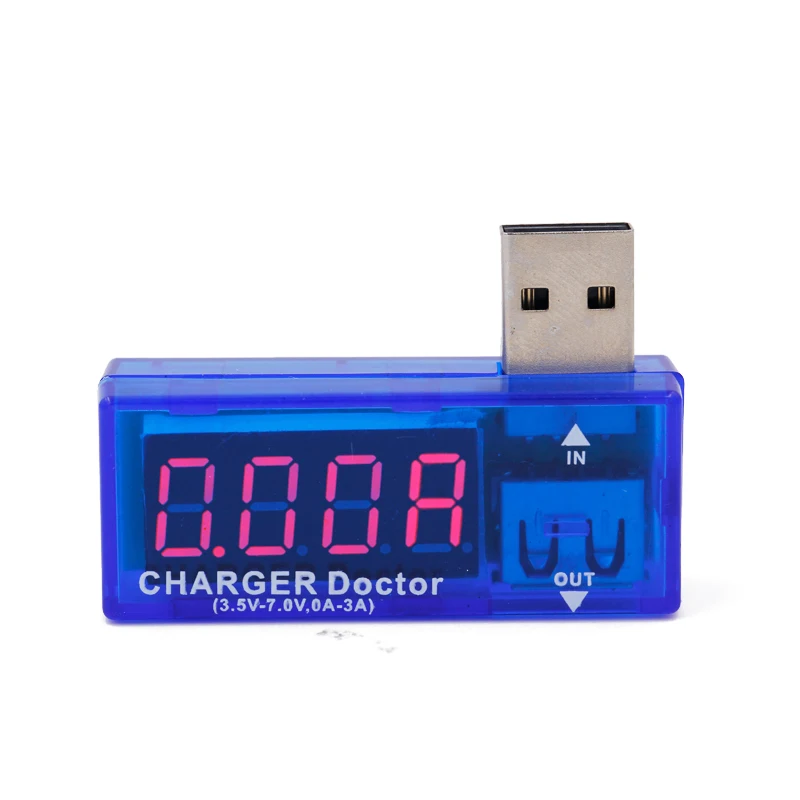 LCD Screen Mini Creative Phone USB Tester Portable Doctor Voltage Current Meter Mobile Power Charger Detector 40% off