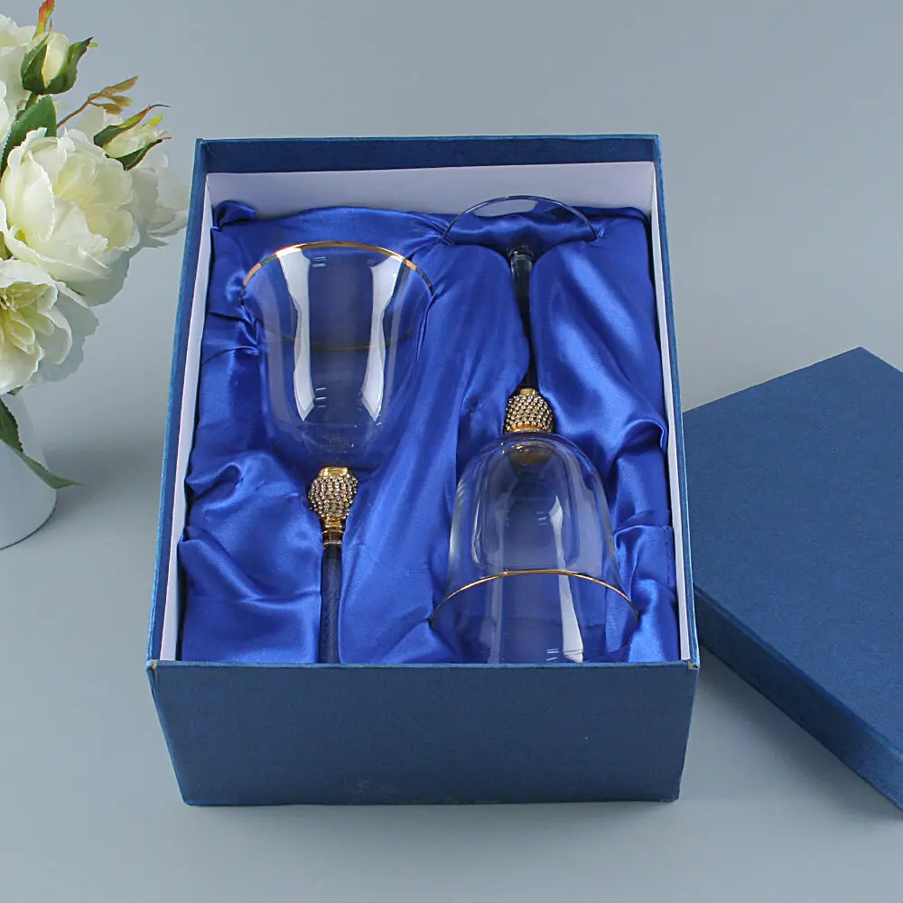 Креативные бокалы для ликера, бокалы для вина, свадебные сувениры, Свадебный Рождественский бокал для вина, бокал для шампанского - Color: Gift box